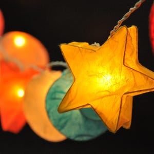 Star Lantern String Lights: Fairy Light Garland Decor