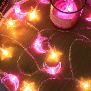 Moon And Star String Lights - 4.5 M - 30 LEDS