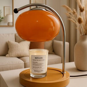 Candle Warmer Lamp,Vintage Creative Bedside Light,Decorative Mushroom Nightstand Lamp,Bedroom Small Table Lamp,Contemporary Lighting Fixture