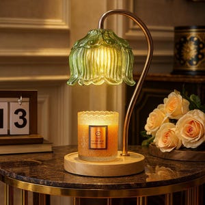 Flower Candle Warmer Lamp: Timer & Dimmer, Home Decor Aromatherapy Gift